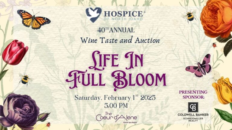 40th Annual Hospice Wine Taste and Auction - Life in Full Bloom