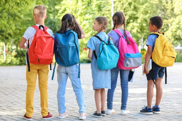 Students with Backpacks