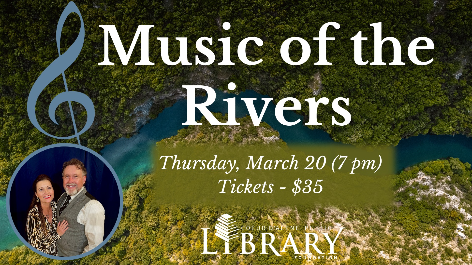 Coeur d'Alene Public Library presents Music of the Rivers