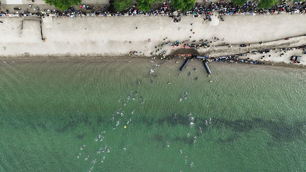 Coeur d'Alene's Ironman 70.3 Swim